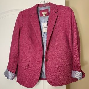 J. Crew Pink Wool Blazer
